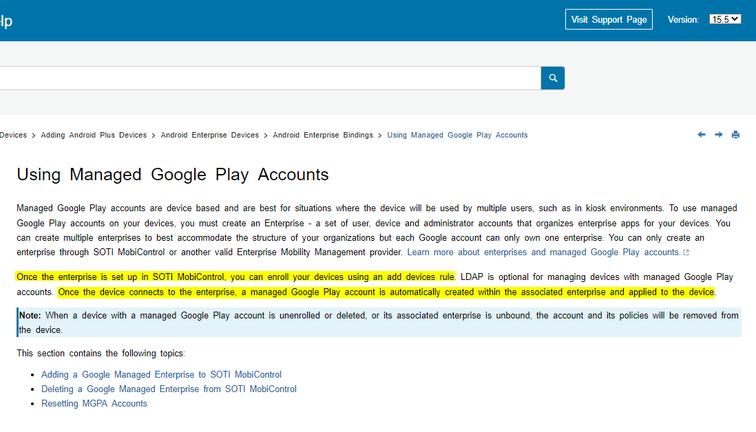 Using Managed Google Play Accounts