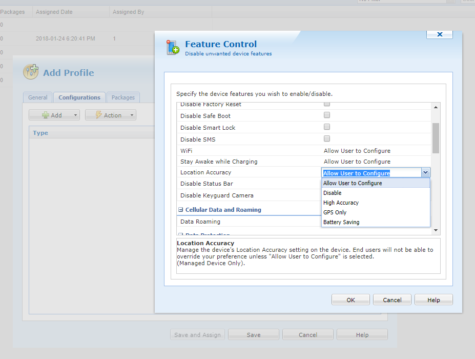GPS Enforce High Accuracy