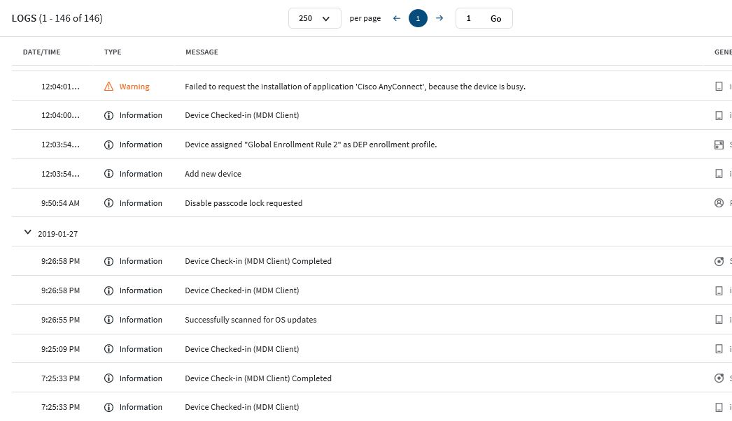 Check-in Log Capture
