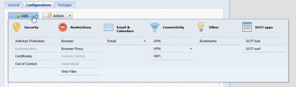 Profile Lockdown SOTI Apps