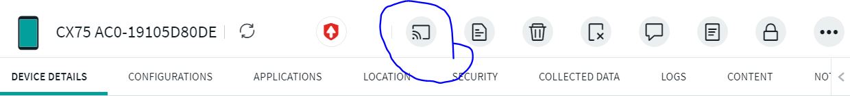 remote control icon exists